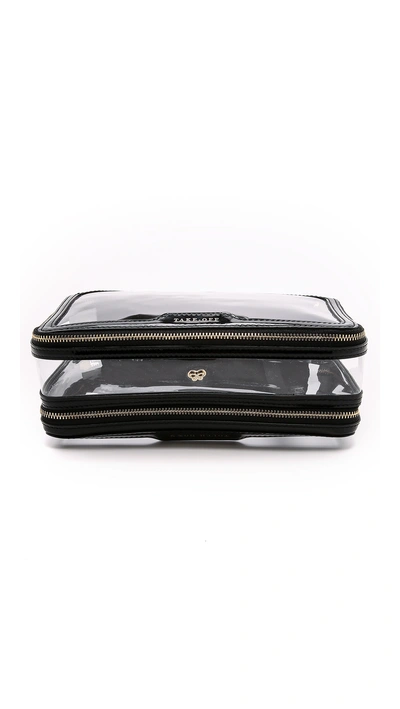 Anya Hindmarch In-flight Leather-trimmed Pvc Cosmetics Case In Black