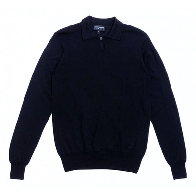 Pre-owned Emporio Armani Wool Knitwear & Sweatshirt In Navy