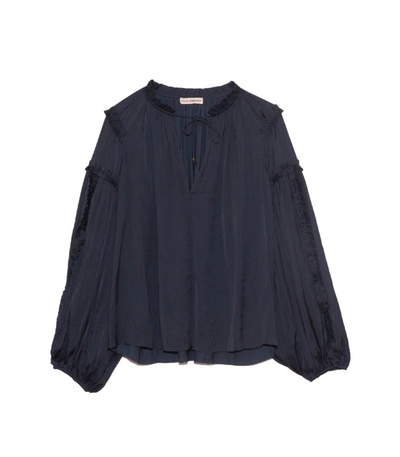 Shop Ulla Johnson Maeve Blouse In Midnight In Blue