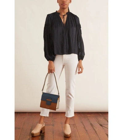 Shop Ulla Johnson Maeve Blouse In Midnight In Blue