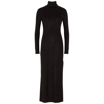 Shop Ninety Percent Black Stretch-tencel Maxi Dress