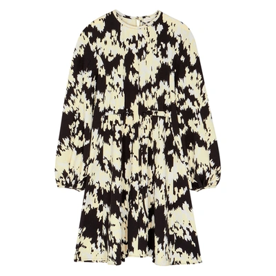 Shop Stine Goya Mark Printed Dress In Black And White