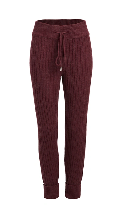 Free People Around The Clock Jogger Pants In Wine