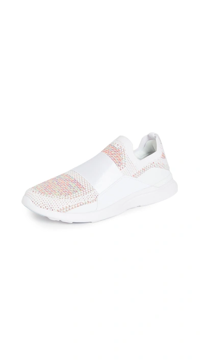 Shop Apl Athletic Propulsion Labs Techloom Bliss Sneakers In White/multi/white
