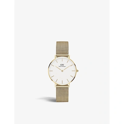 Shop Daniel Wellington Dw00100348 Petite Evergold Stainless-steel Japanese Quartz Watch In Gold