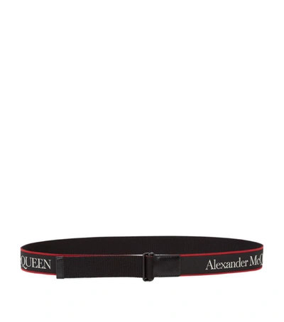 Shop Alexander Mcqueen Mens Belts In Black