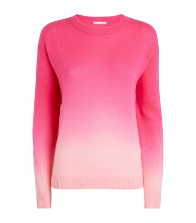 Shop Alice And Olivia Cashmere Gleeson Dip Dye Sweater