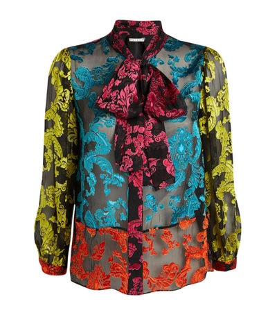 Shop Alice And Olivia Printed Jeannie Blouse