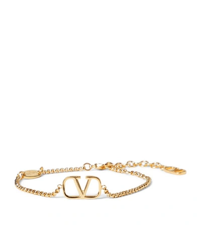 Shop Valentino Vlogo Chain Bracelet