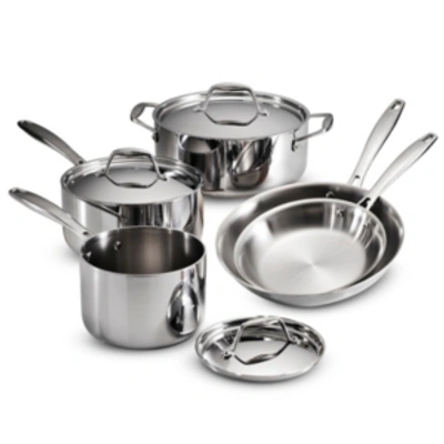 Shop Tramontina Gourmet Tri-ply Clad 8 Pc Cookware Set In Stainless