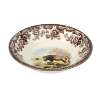 Shop Spode Woodland Bison Ascot Cereal Bowl In Brown
