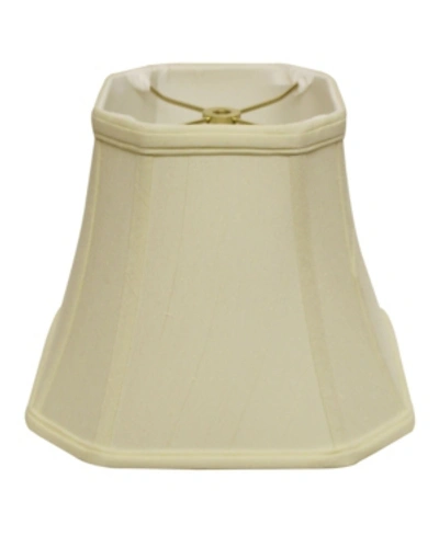Macy's Cloth&wire Slant Cut Corner Square Bell Softback Lampshade With Washer Fitter In Off-white