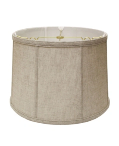 Shop Macy's Cloth&wire Slant Retro Drum Softback Lampshade With Washer Fitter In Beige