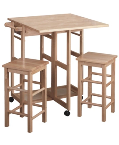 Shop Winsome Suzanne 3-piece Space Saver Set In Natural