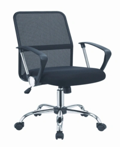 Shop Coaster Home Furnishings Athens Office Chair With Mesh Backrest In Black