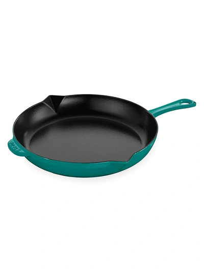 Shop Staub 10" Cast Iron Fry Pan In Turquoise