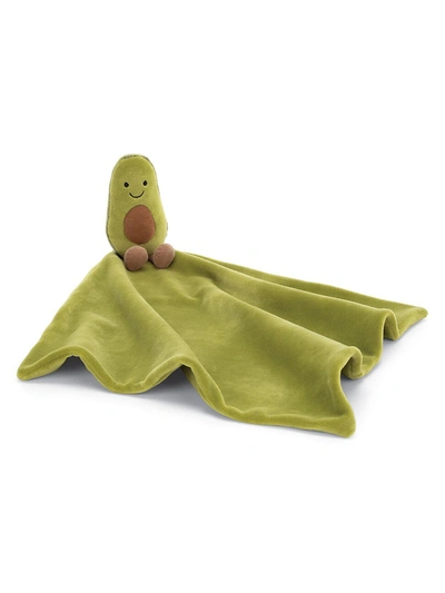 Shop Jellycat Avocado Plush Toy & Soother Blanket In Green