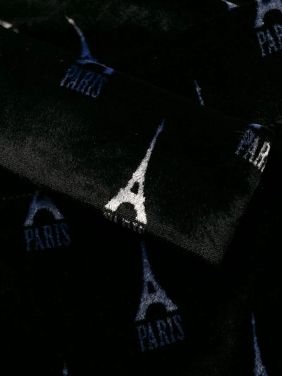 Shop Balenciaga Paris Pyjama Jacket In Black