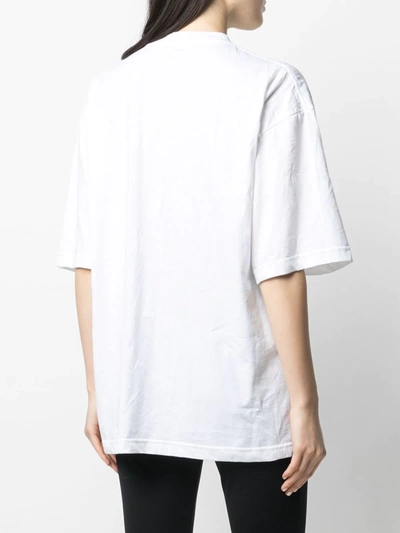 Shop Balenciaga Languages Xl T-shirt In White