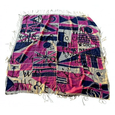 Pre-owned Isabel Marant Silk Stole In Multicolour