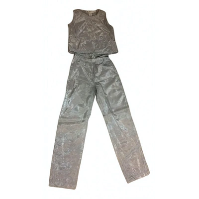 Pre-owned Moschino Metallic Jumpsuit