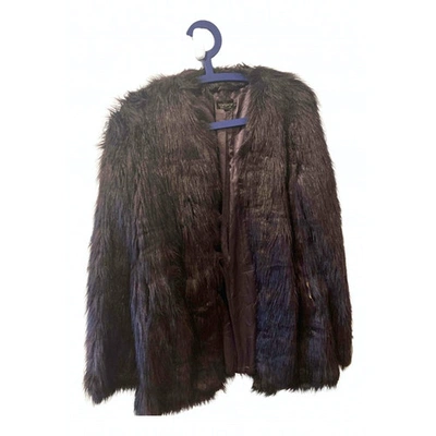 Pre-owned Topshop Faux Fur Jacket In Purple