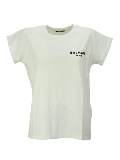 Shop Balmain Logo In White