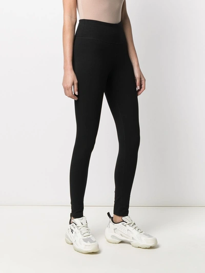 Shop Dkny Leggings With Logo In Pink