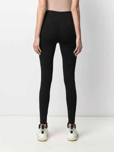 Shop Dkny Leggings With Logo In Pink