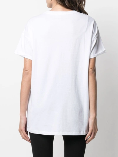 Shop Dkny Cotton T-shirt In White