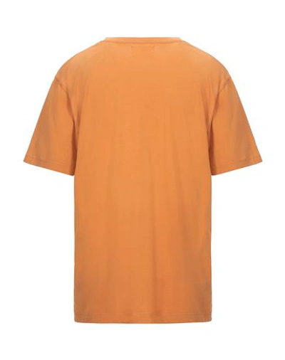 Shop Double A By Wood Wood Man T-shirt Apricot Size L Cotton In Orange