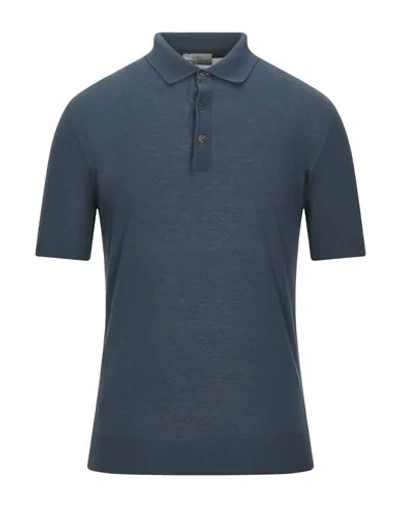 Shop Abkost Polo Shirts In Blue