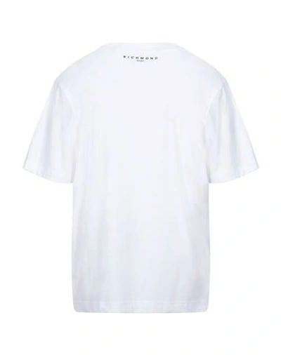 Shop Richmond Man T-shirt White Size Xs Cotton, Modal, Elastane