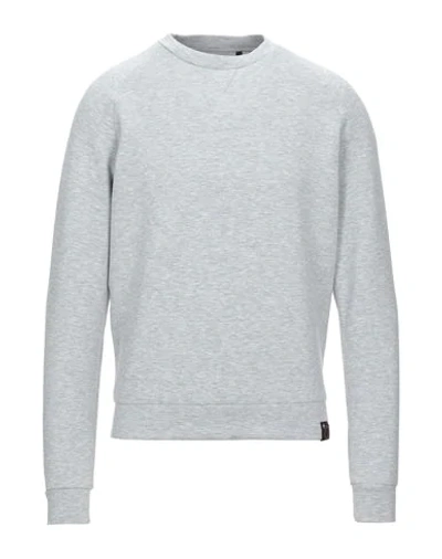 Shop Aspesi Man Sweatshirt Grey Size S Polyester, Viscose, Polyurethane