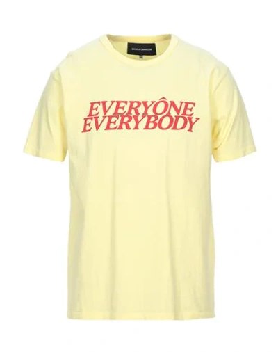 Shop Bianca Chandon T-shirts In Yellow