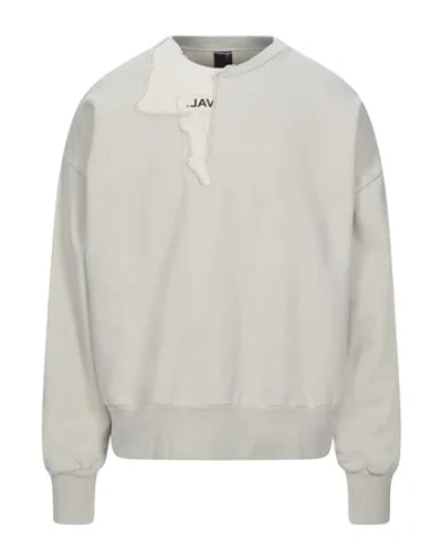 Shop Val Kristopher Sweatshirts In Light Grey