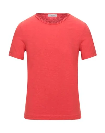 Shop Alpha Studio T-shirts In Red