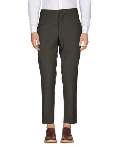 Shop Daniele Alessandrini Homme Pants In Military Green