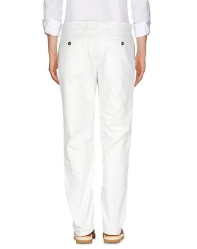 Shop Brunello Cucinelli Man Pants Ivory Size 38 Cotton In White