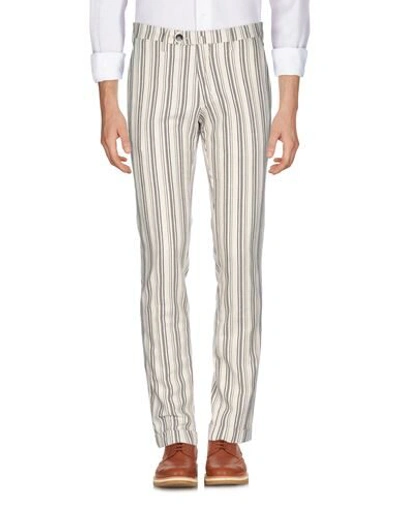 Michael Coal Casual Pants In White