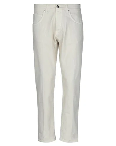 Shop 2w2m Man Pants Ivory Size 32 Cotton In White