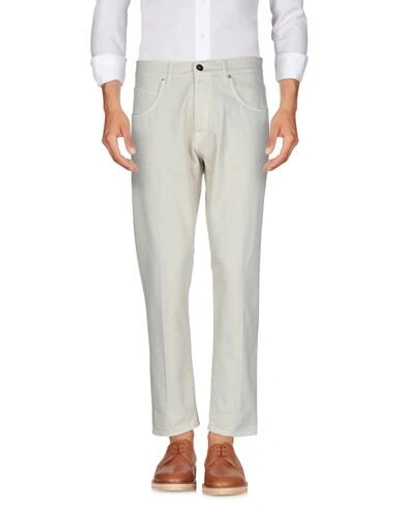 Shop 2w2m Man Pants Ivory Size 32 Cotton In White
