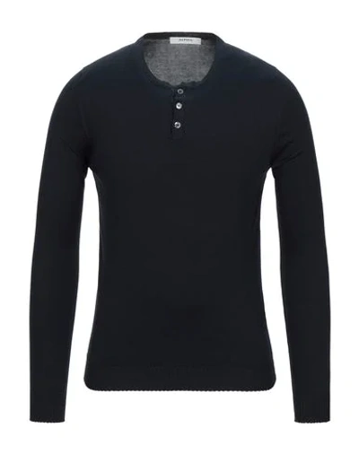 Alpha Studio Sweaters In Dark Blue