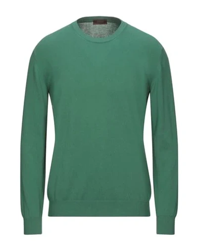 Shop Altea Man Sweater Green Size L Cotton