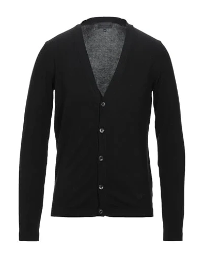 Shop Emporio Armani Cardigan In Black