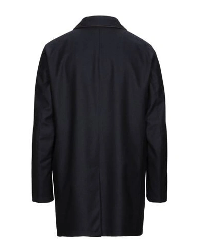 Shop Mandelli Coats In Dark Blue