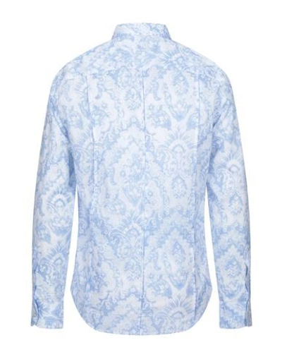 Shop Panama Patterned Shirt In Sky Blue
