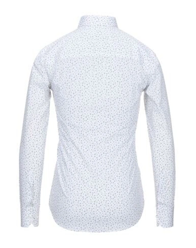Shop Eredi Del Duca Man Shirt White Size Xl Cotton, Polyamide, Elastane