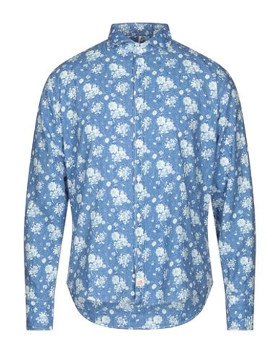 Shop Panama Patterned Shirt In Blue