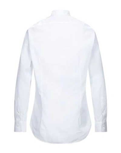 Shop Tagliatore Shirts In White
